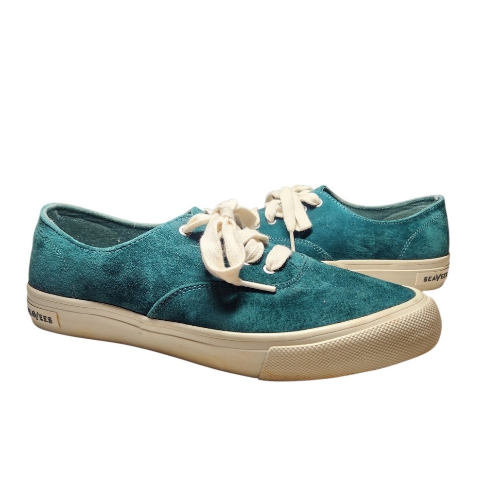 SeaVees Legend Sneaker X Suede Green Low Top Streetwear Retro Skater Boho 11‎